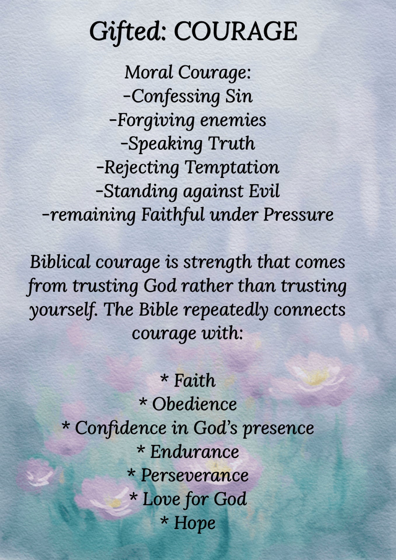 Courage Print